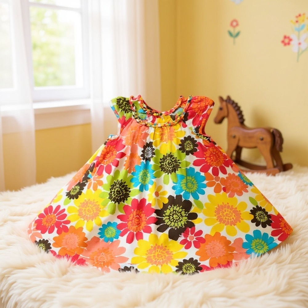 Cherokee Vibrant Floral Kids Dress